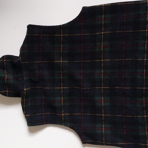 Vintage Ralph Lauren VEST HOODED CLASSIC Tartn Green Plaid  UNISEX  Size Small P - Picture 5 of 11